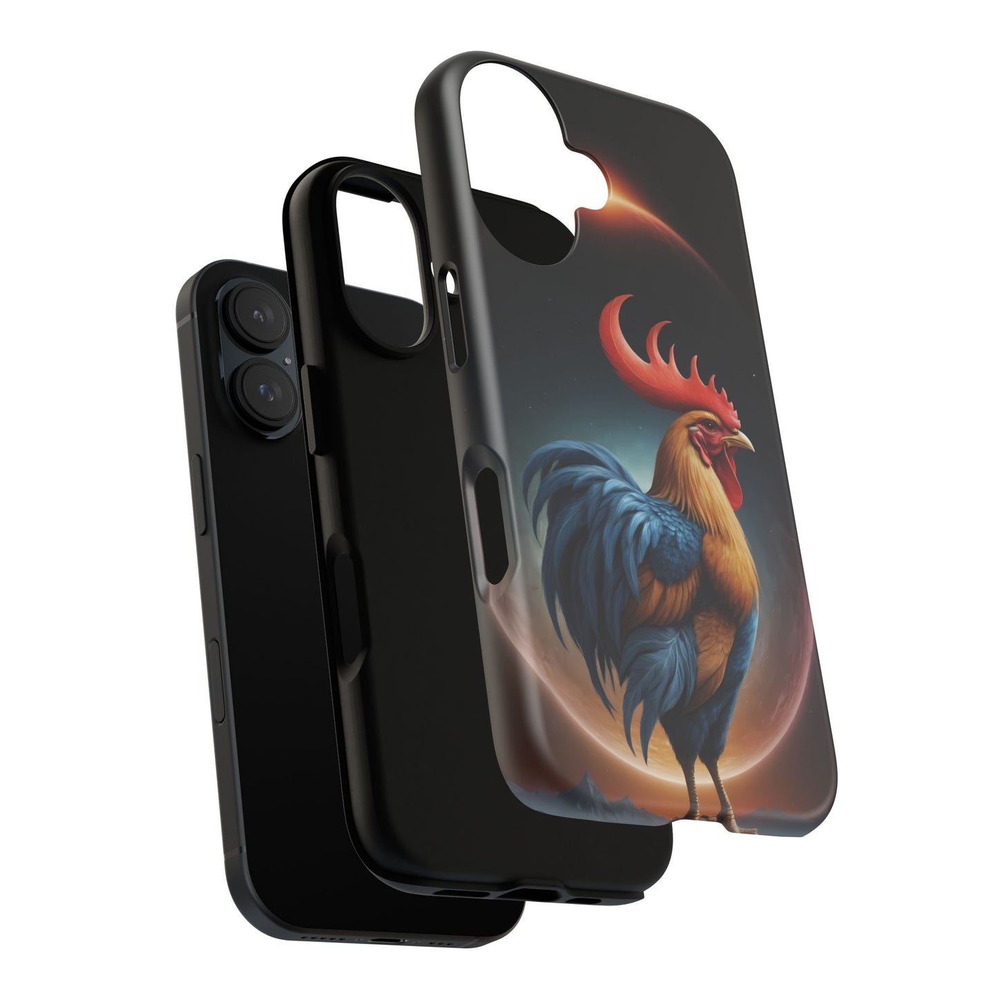 Chinese Zodiac Rooster Custom Phone Case for iPhone 8–16 Pro Max, Pixel 5–8 Pro, Galaxy S10–S24 Ultra - Designed by Thalia