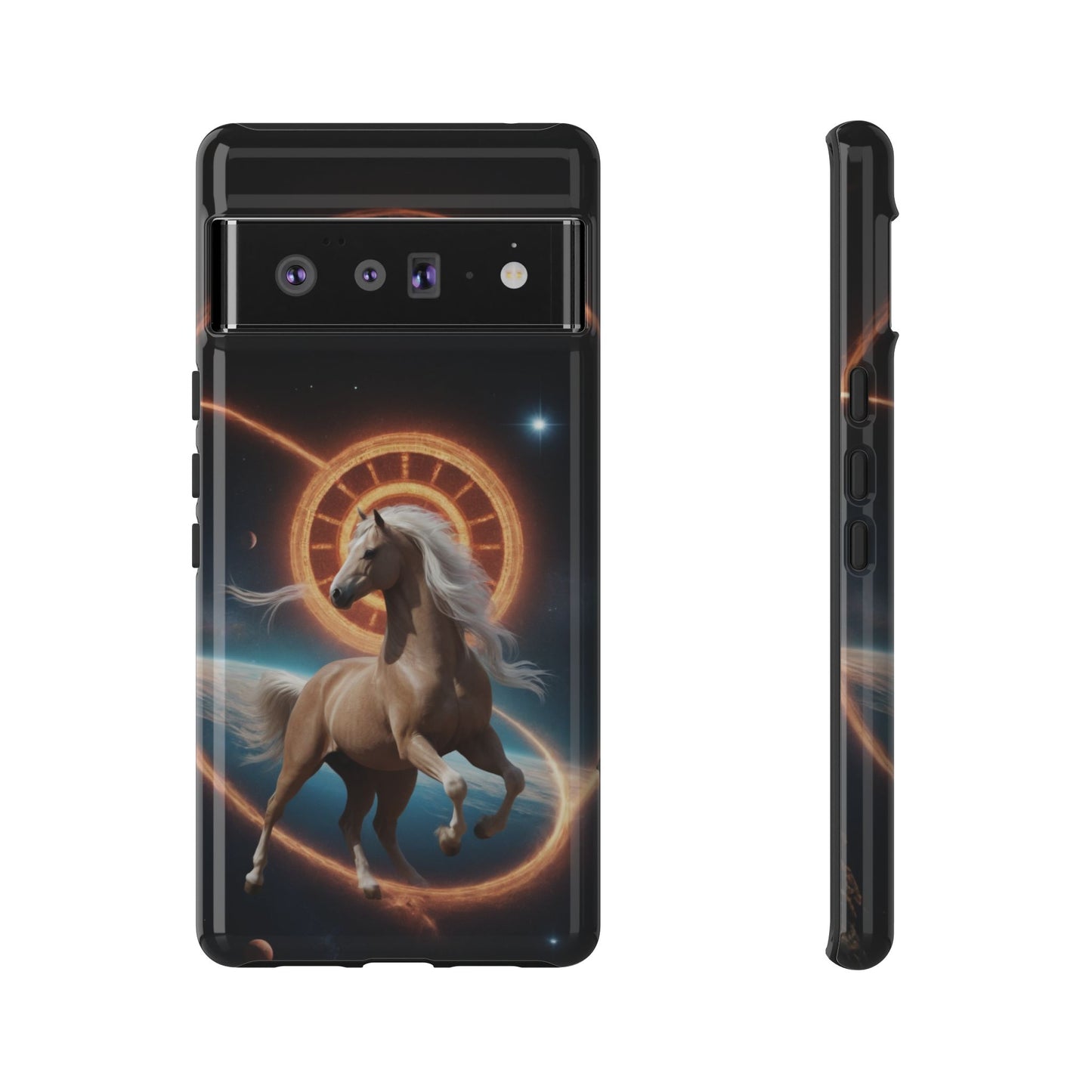 Chinese Zodiac Horse Custom Phone Case for iPhone 8–16 Pro Max, Pixel 5–8 Pro, Galaxy S10–S24 Ultra - Designed by Thalia