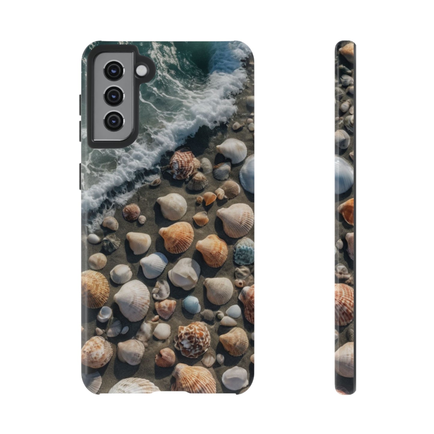 She Sells Sea Shells Phone Case for iPhone 8–16 Pro Max, Pixel 5–8 Pro, Galaxy S10–S24 Ultra - Designed by Thalia