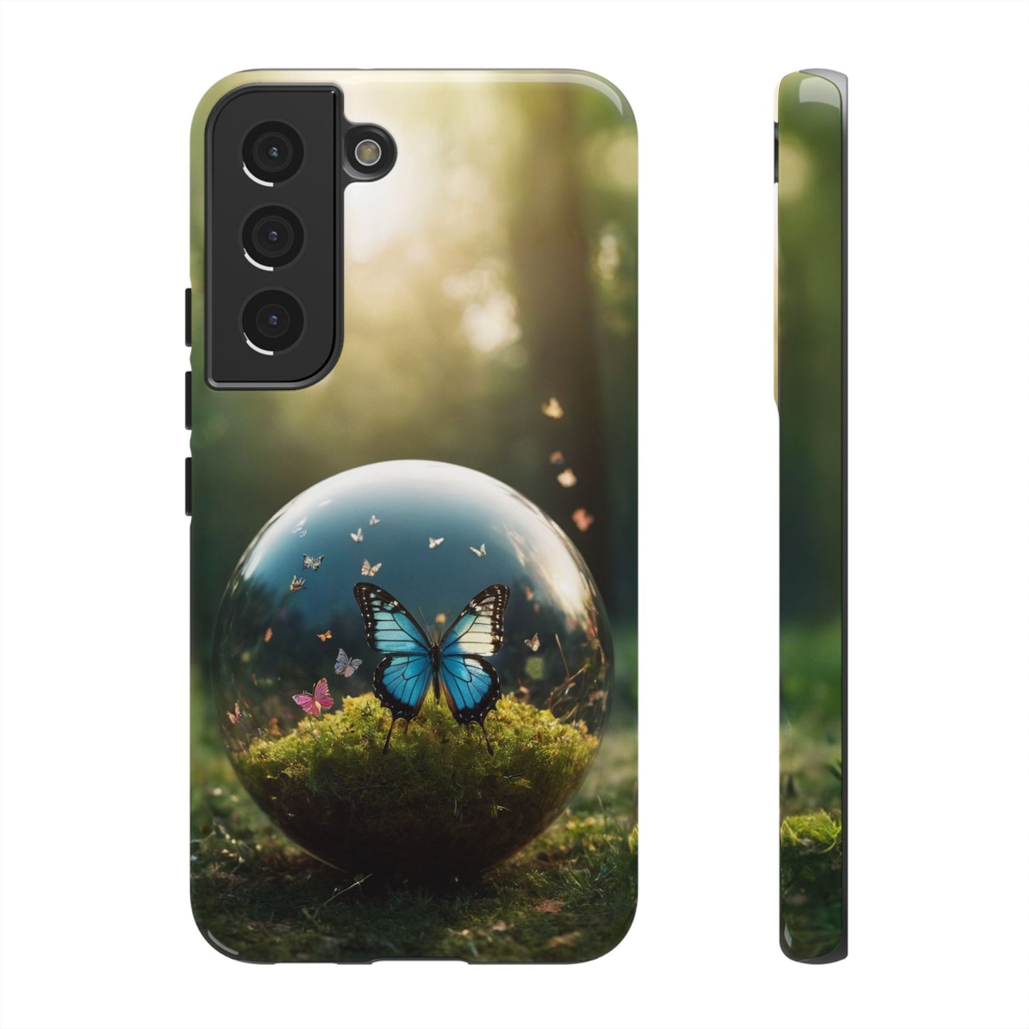 Butterfly Ball Phone Case for iPhone 8–16 Pro Max, Pixel 5–8 Pro, Galaxy S10–S24 Ultra - Designed by Thalia