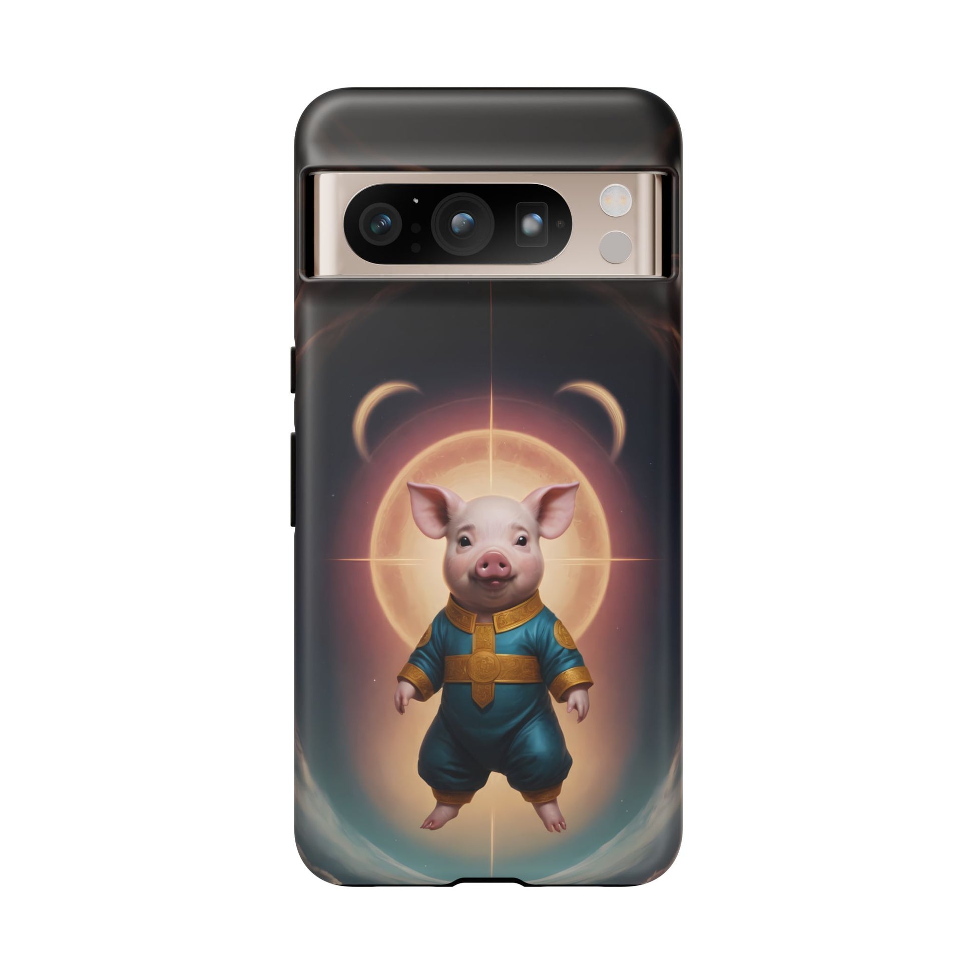 Chinese Zodiac Pig Custom Phone Case for iPhone 8–16 Pro Max, Pixel 5–8 Pro, Galaxy S10–S24 Ultra - Designed by Thalia