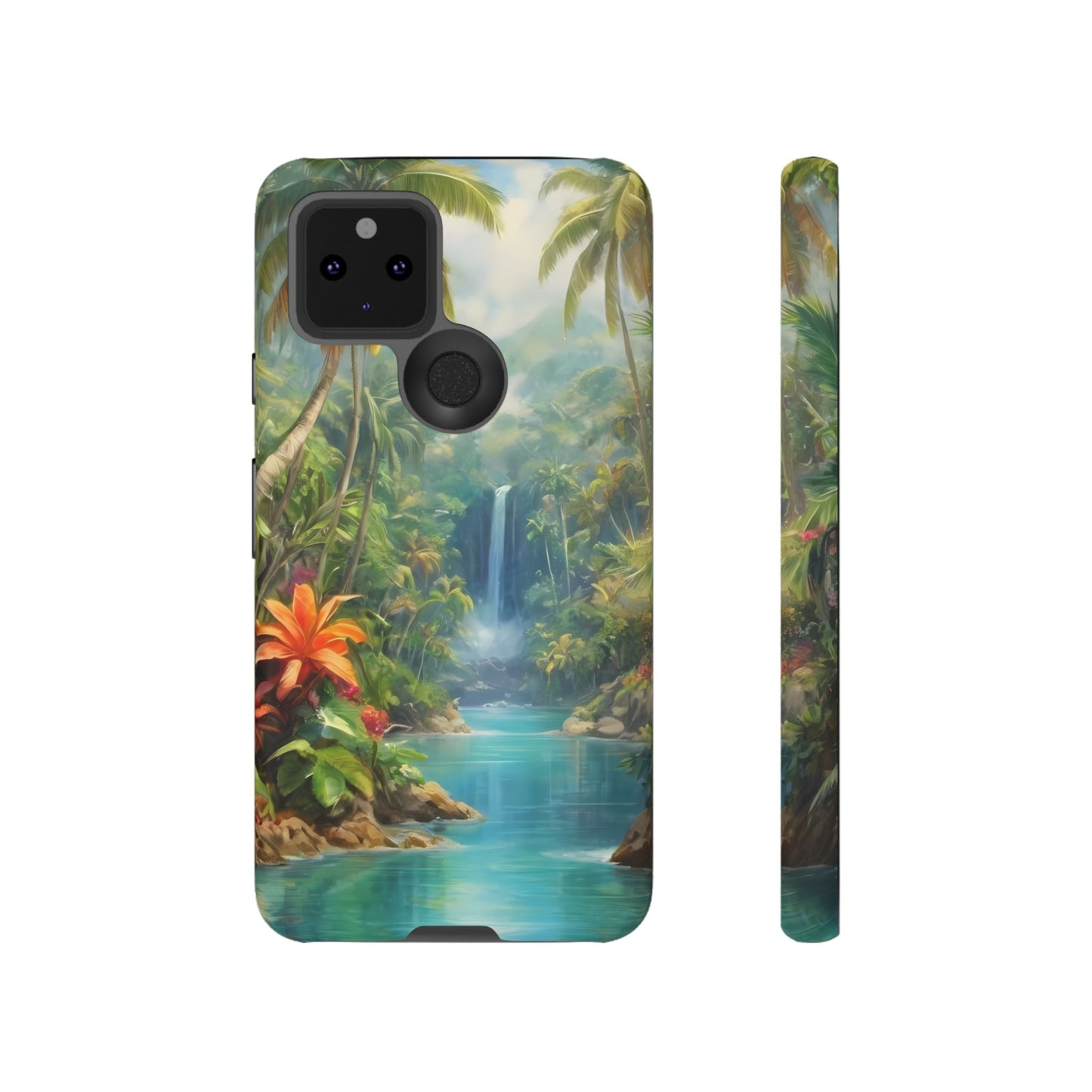 Tropical Paradise Phone Case for iPhone 8–16 Pro Max, Pixel 5–8 Pro, Galaxy S10–S24 Ultra - Designed by Thalia