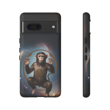 Chinese Zodiac Monkey Custom Phone Case for iPhone 8–16 Pro Max, Pixel 5–8 Pro, Galaxy S10–S24 Ultra - Designed by Thalia