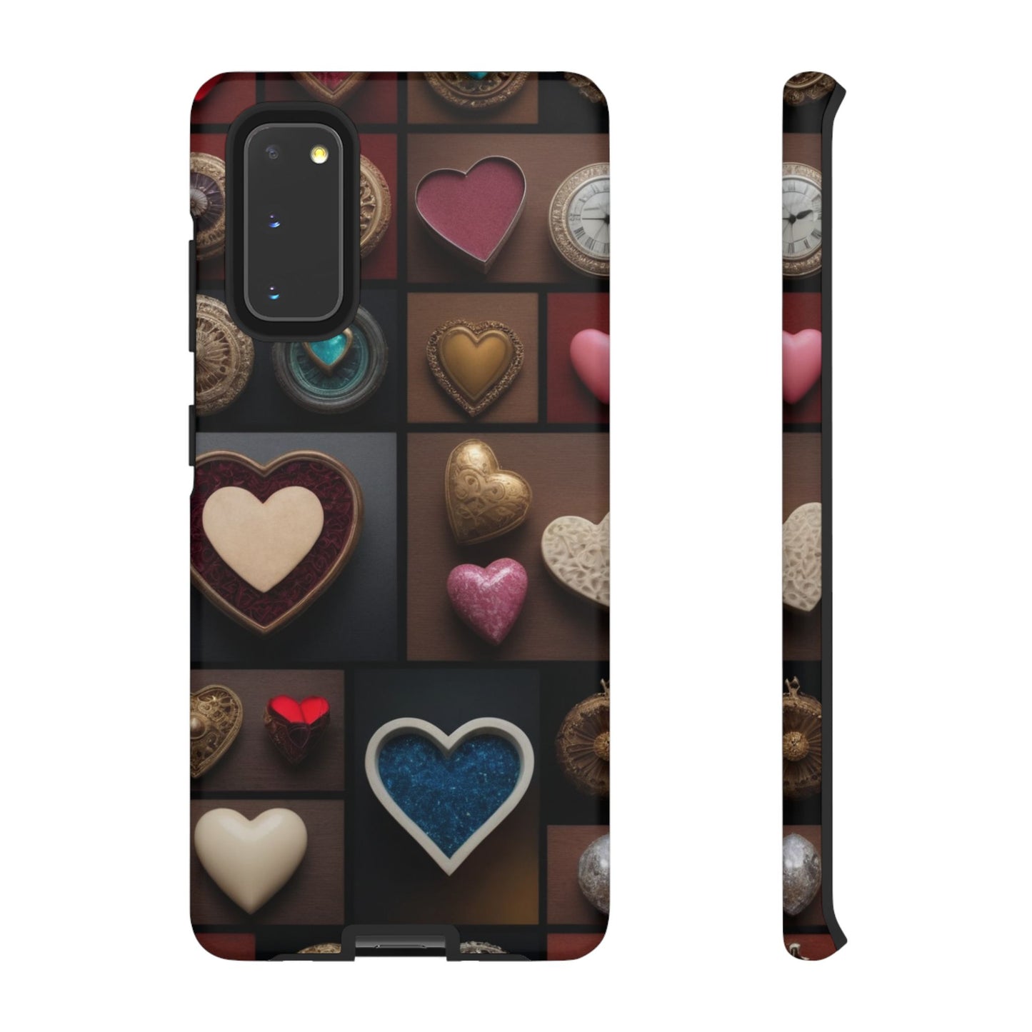 Love Button Phone Case for iPhone 8–16 Pro Max, Pixel 5–8 Pro, Galaxy S10–S24 Ultra - Designed by Thalia