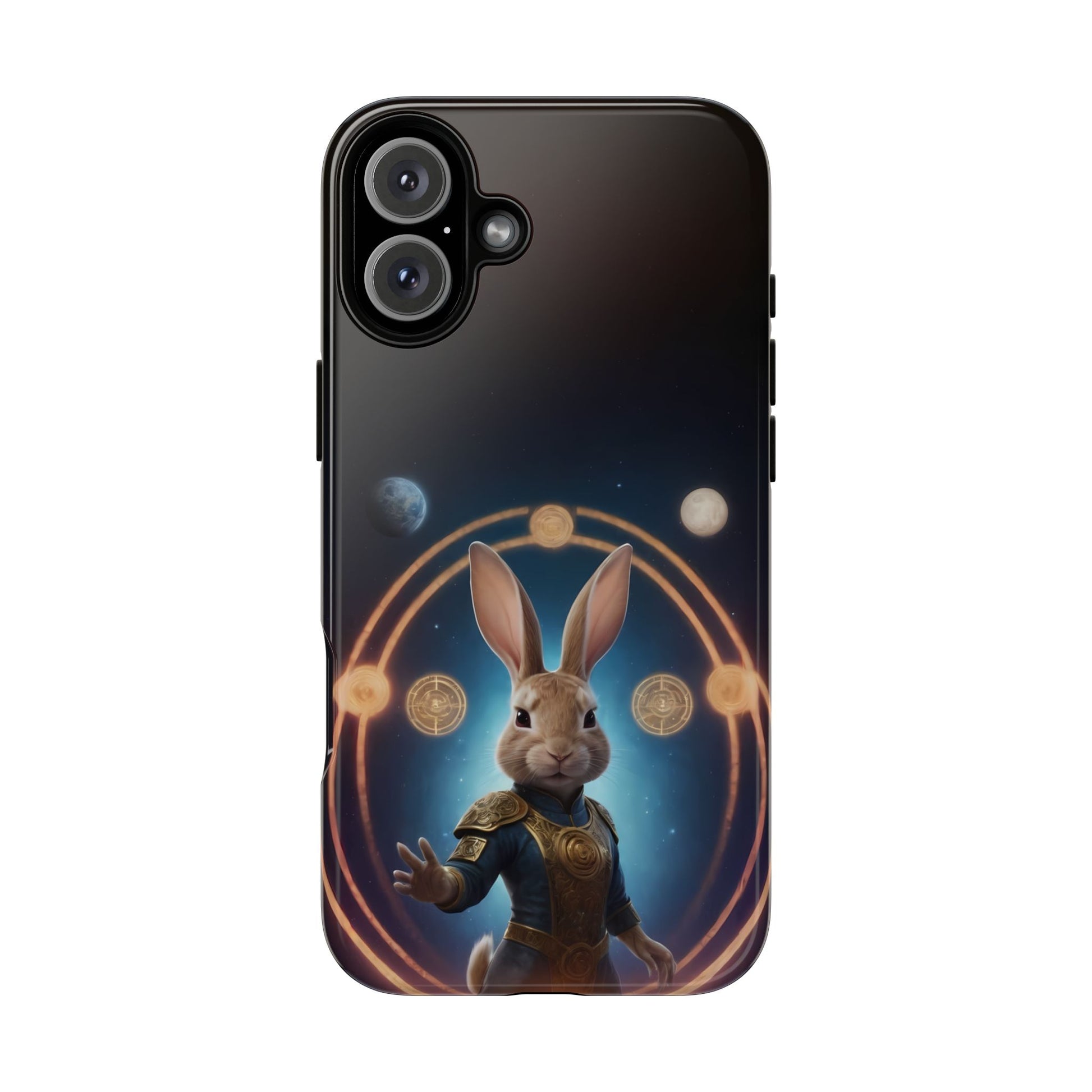 Chinese Zodiac Rabbit Phone Case for iPhone 8–16 Pro Max, iPhone 8 Plus–13 Mini, iPhone XS–XS Max, iPhone 11–14 Pro Max - Designed by Thalia