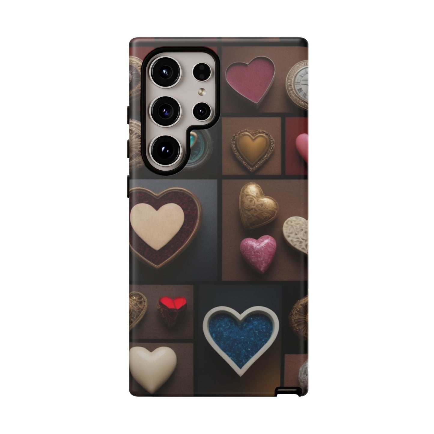 Love Button Phone Case for iPhone 8–16 Pro Max, Pixel 5–8 Pro, Galaxy S10–S24 Ultra - Designed by Thalia