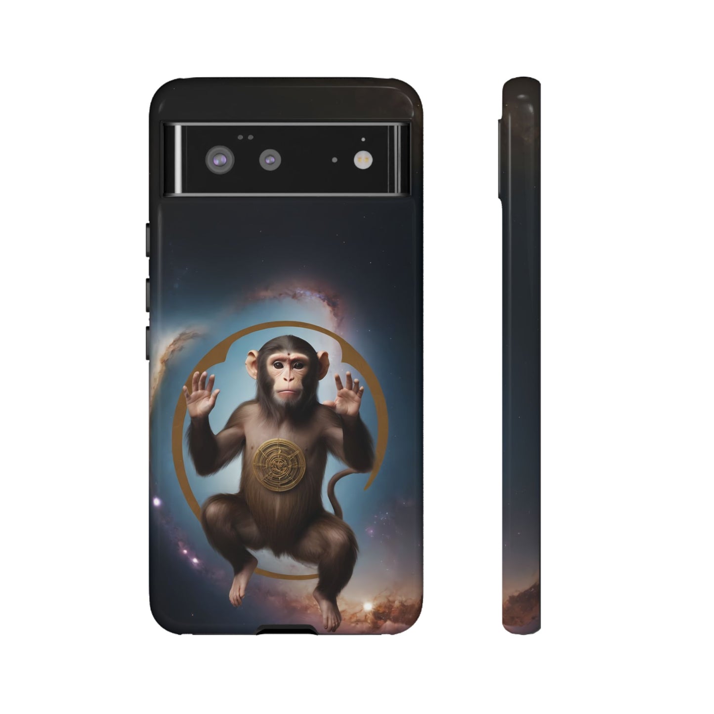 Chinese Zodiac Monkey Custom Phone Case for iPhone 8–16 Pro Max, Pixel 5–8 Pro, Galaxy S10–S24 Ultra - Designed by Thalia