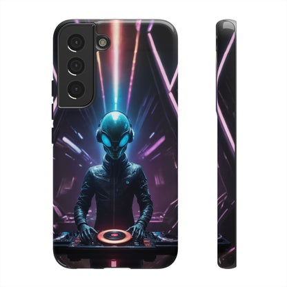 Alien DJ Phone Case for iPhone 8–16 Pro Max, Pixel 5–8 Pro, Galaxy S10–S24 Ultra - Designed by Thalia