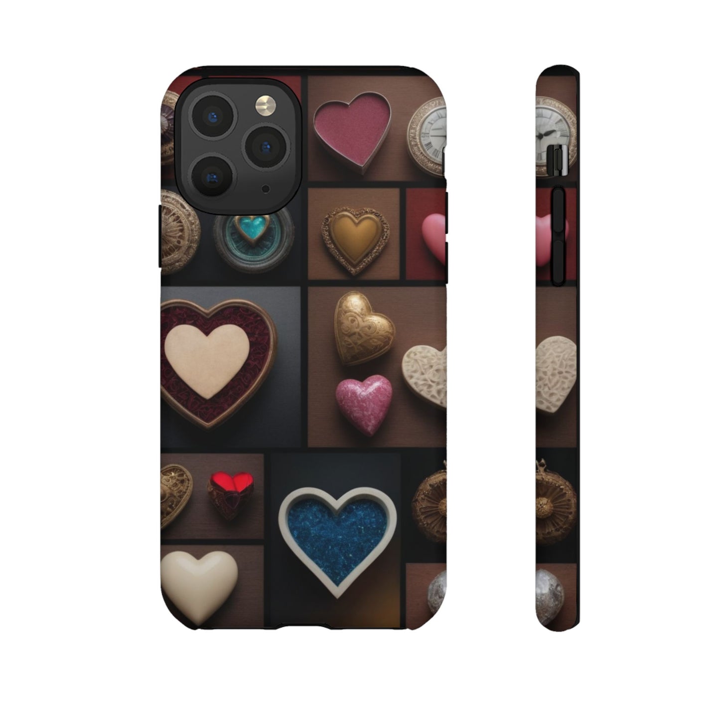 Love Button Phone Case for iPhone 8–16 Pro Max, Pixel 5–8 Pro, Galaxy S10–S24 Ultra - Designed by Thalia