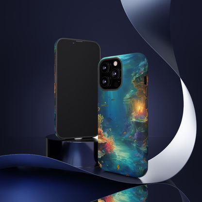 Oceanic Depths Stylish Unique UV Protected Phone Case for iPhone 8–16 Pro Max, iPhone 8 Plus–13 Mini, iPhone XS–XS Max, iPhone 11–14 Pro Max - Designed by Thalia