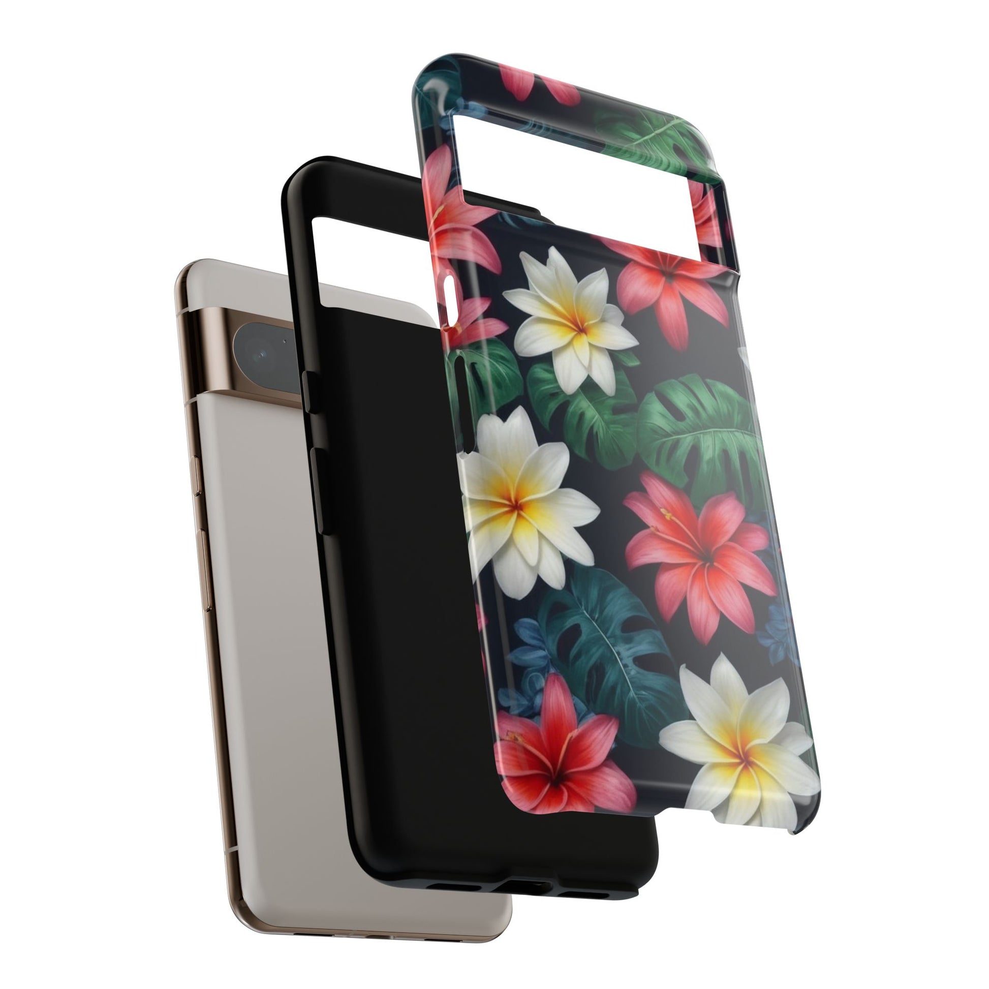 Hawaiian Flowers Phone Case for Google Pixel 8 Pro, Pixel 8, Pixel 7, Pixel 6 Pro, Pixel 6, Pixel 5 5G - Designed by Thalia