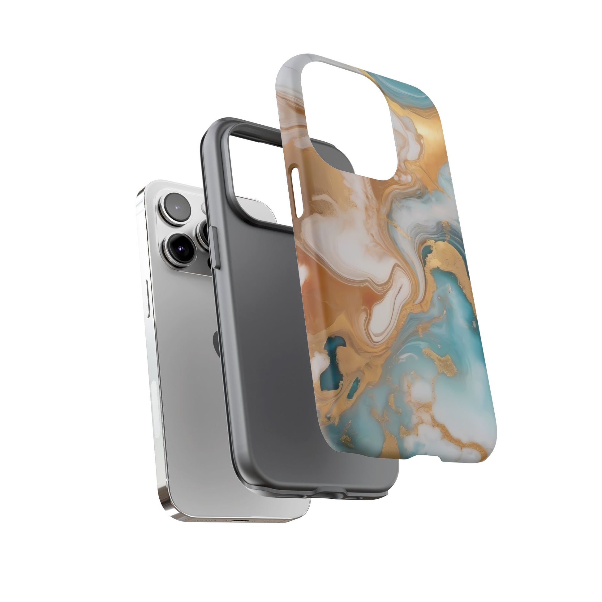 Marble Hues Phone Case for iPhone 8–16 Pro Max, Pixel 5–8 Pro, Galaxy S10–S24 Ultra - Designed by Thalia