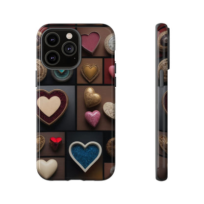 Love Button Phone Case for iPhone 8–16 Pro Max, Pixel 5–8 Pro, Galaxy S10–S24 Ultra - Designed by Thalia