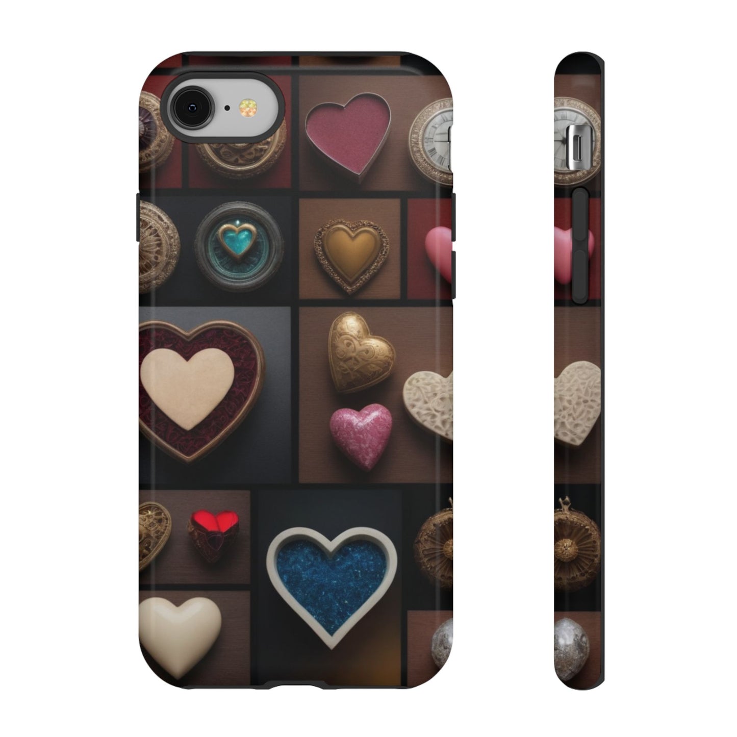 Love Button Phone Case for iPhone 8–16 Pro Max, Pixel 5–8 Pro, Galaxy S10–S24 Ultra - Designed by Thalia