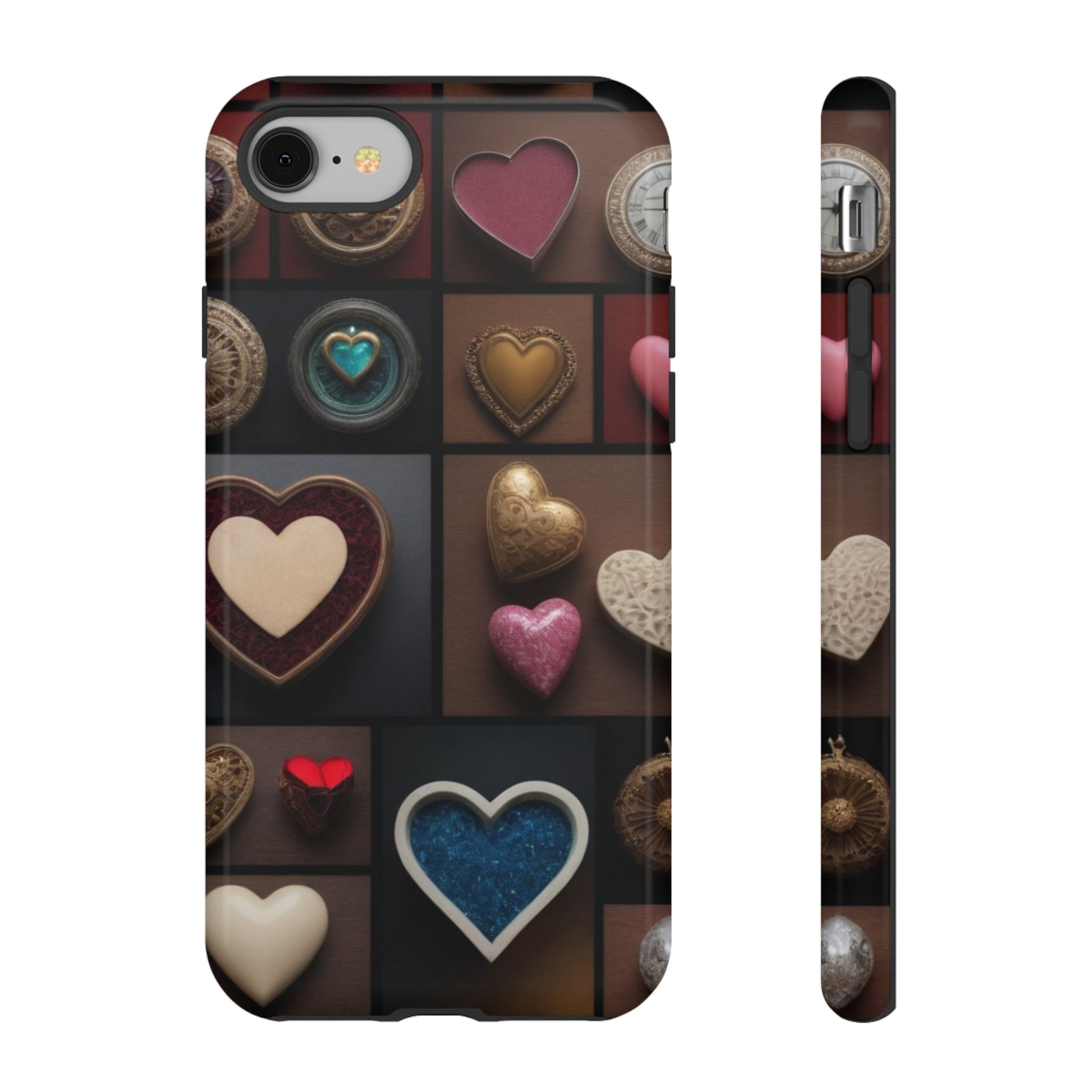 Love Button Phone Case for iPhone 8–16 Pro Max, Pixel 5–8 Pro, Galaxy S10–S24 Ultra - Designed by Thalia