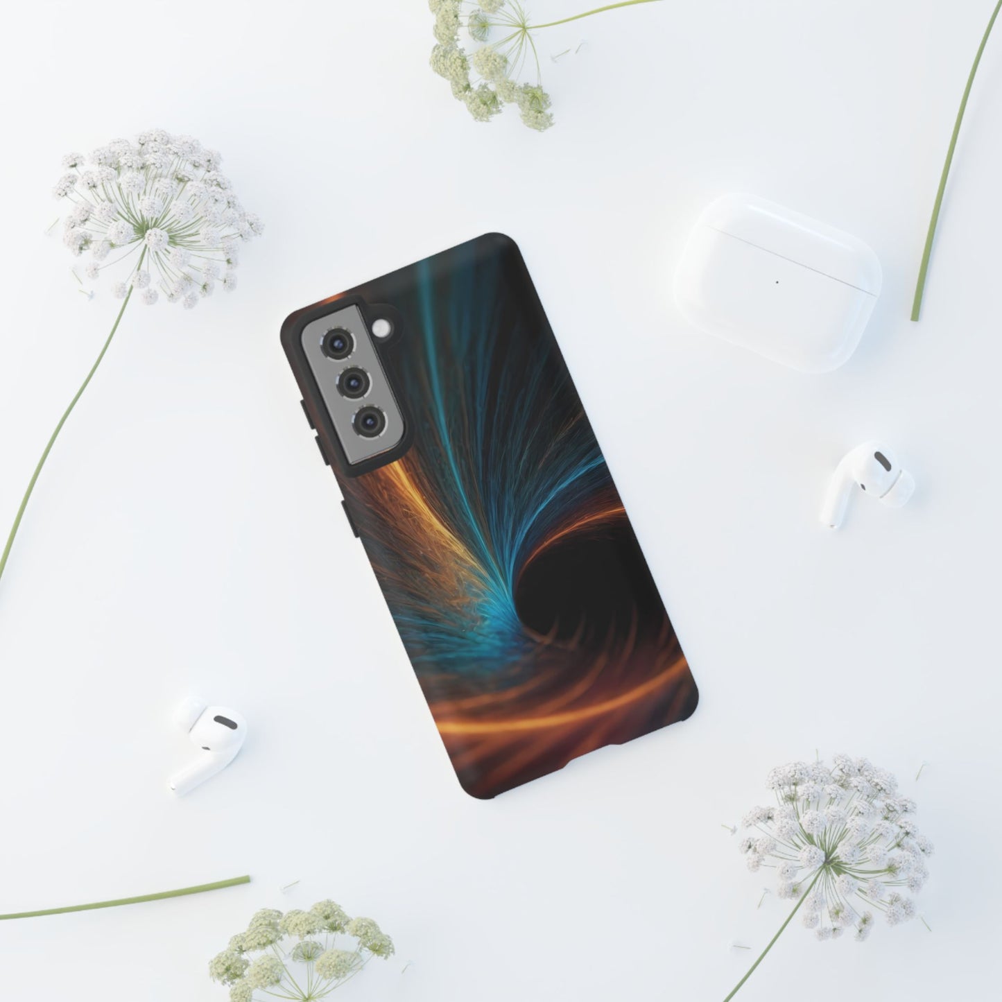 Ethereal Echoes Phone Case for iPhone 8–16 Pro Max, Pixel 5–8 Pro, Galaxy S10–S24 Ultra - Designed by Thalia