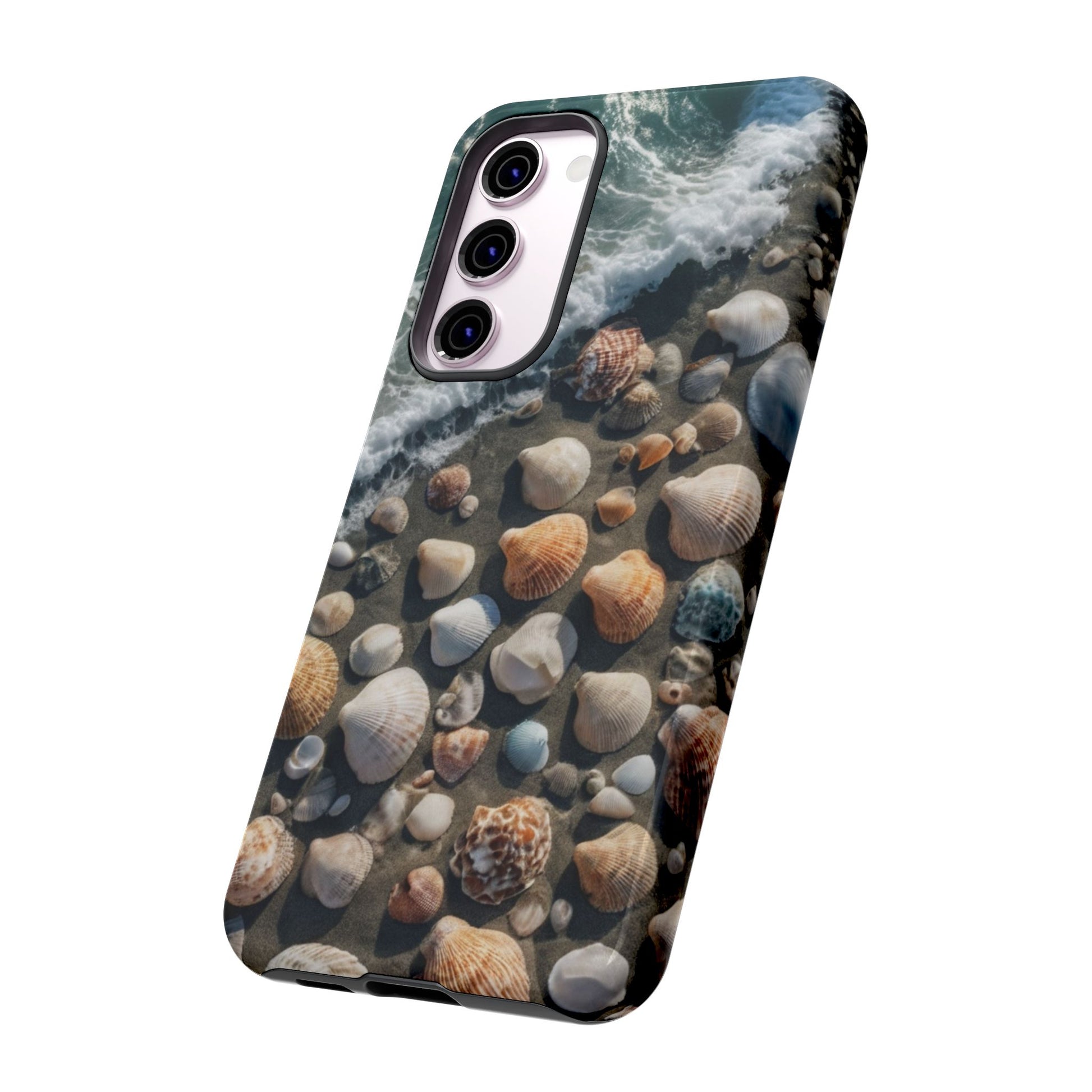 She Sells Sea Shells Custom Phone Case for Samsung Galaxy S10–S10 Plus, S20–S20 Ultra, S21, S22, S23, S24 Ultra - Designed by Thalia