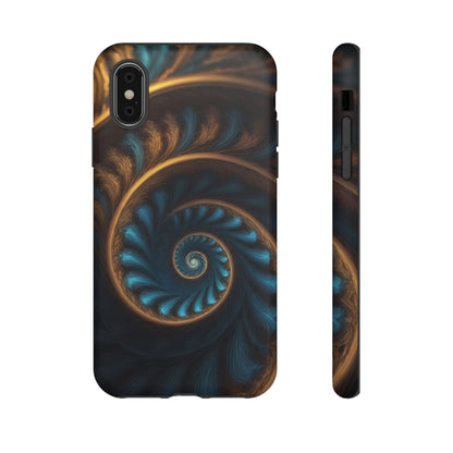 3D Fractal Phone Case for iPhone 8–16 Pro Max, Pixel 5–8 Pro, Galaxy S10–S24 Ultra - Designed by Thalia