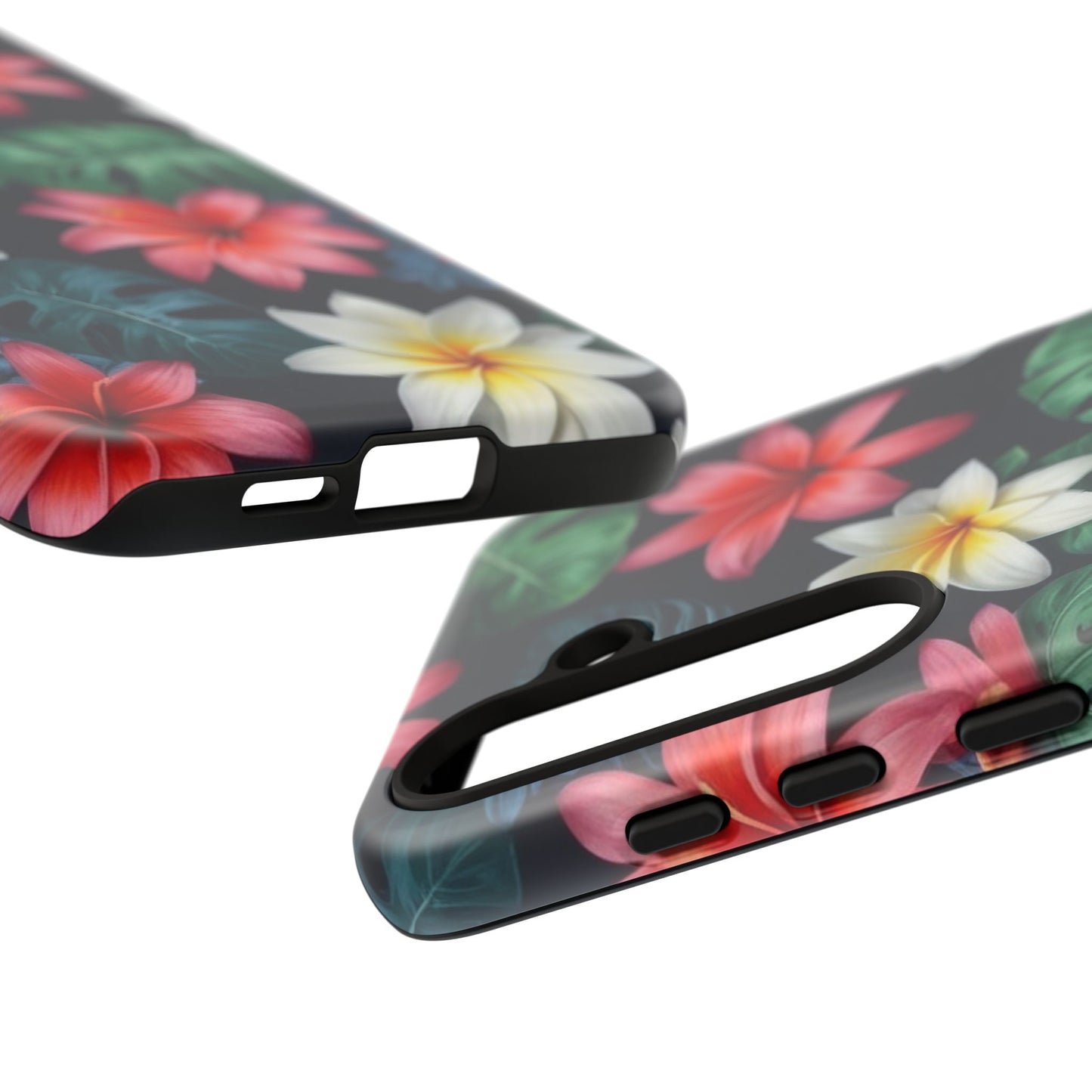 Hawaiian Flowers Custom Phone Case for Samsung Galaxy S10–S10 Plus, S20–S20 Ultra, S21, S22, S23, S24 Ultra - Designed by Thalia