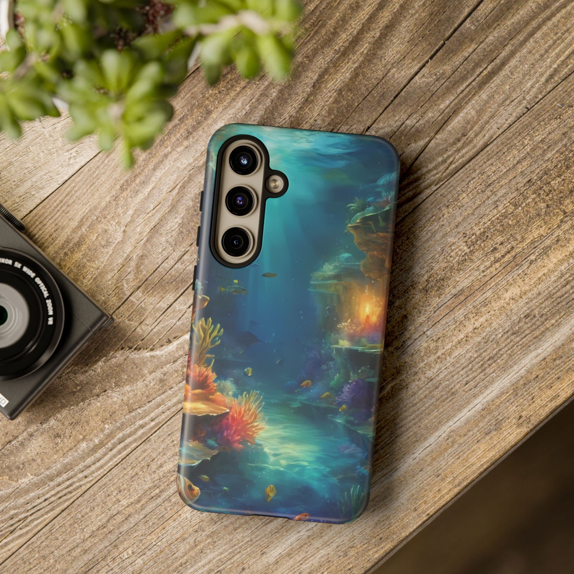 Oceanic Depths Custom Phone Case for Samsung Galaxy S10–S10 Plus, S20–S20 Ultra, S21, S22, S23, S24 Ultra - Designed by Thalia