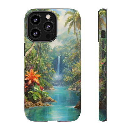 Tropical Paradise Phone Case for iPhone 8–16 Pro Max, Pixel 5–8 Pro, Galaxy S10–S24 Ultra - Designed by Thalia