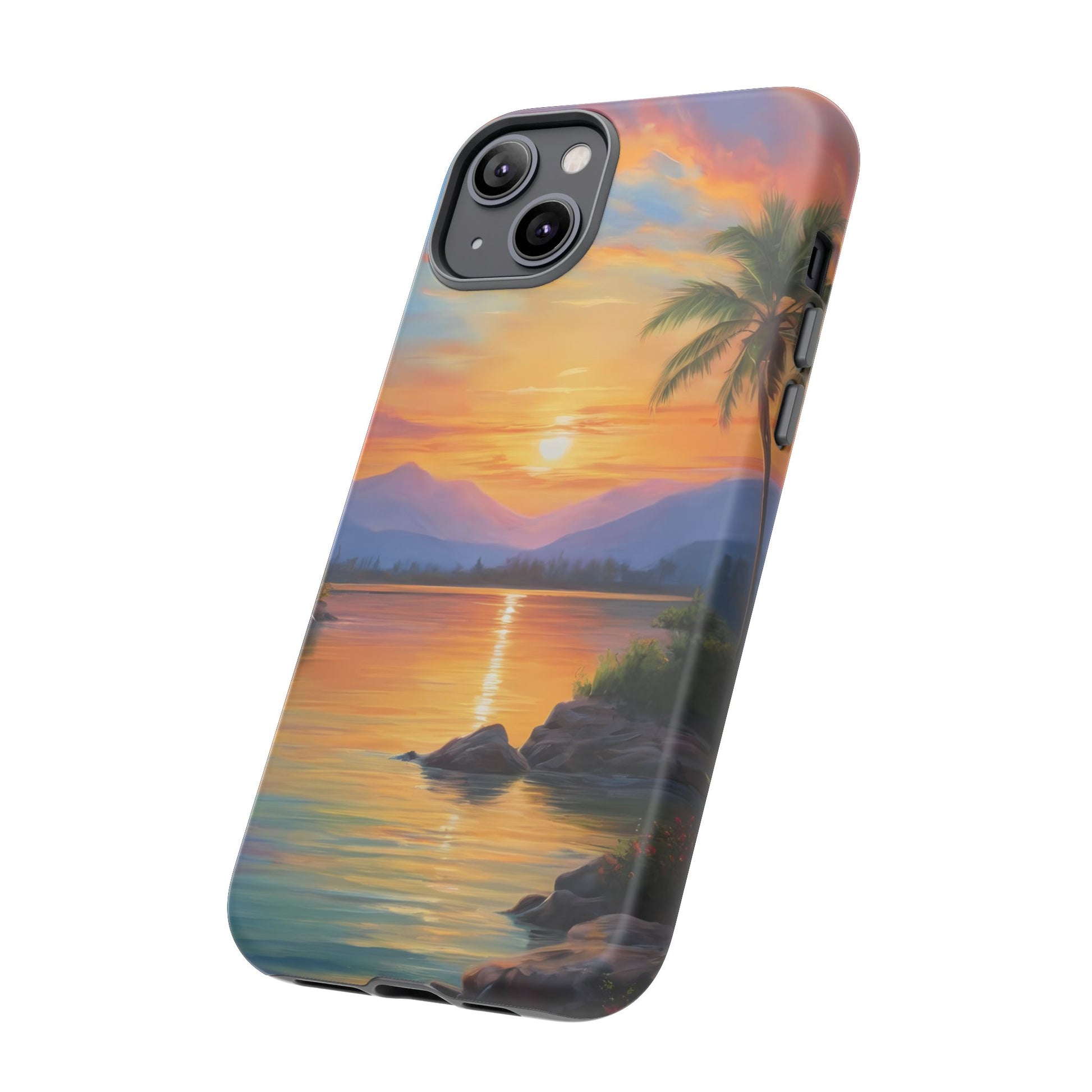 Sunset Serenade Phone Case for iPhone 8–16 Pro Max, Pixel 5–8 Pro, Galaxy S10–S24 Ultra - Designed by Thalia