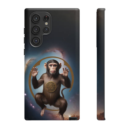 Chinese Zodiac Monkey Custom Phone Case for iPhone 8–16 Pro Max, Pixel 5–8 Pro, Galaxy S10–S24 Ultra - Designed by Thalia