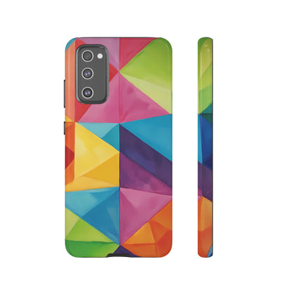 Geometric Play Custom Phone Case for Samsung Galaxy S10–S10 Plus, S20–S20 Ultra, S21, S22, S23, S24 Ultra - Designed by Thalia