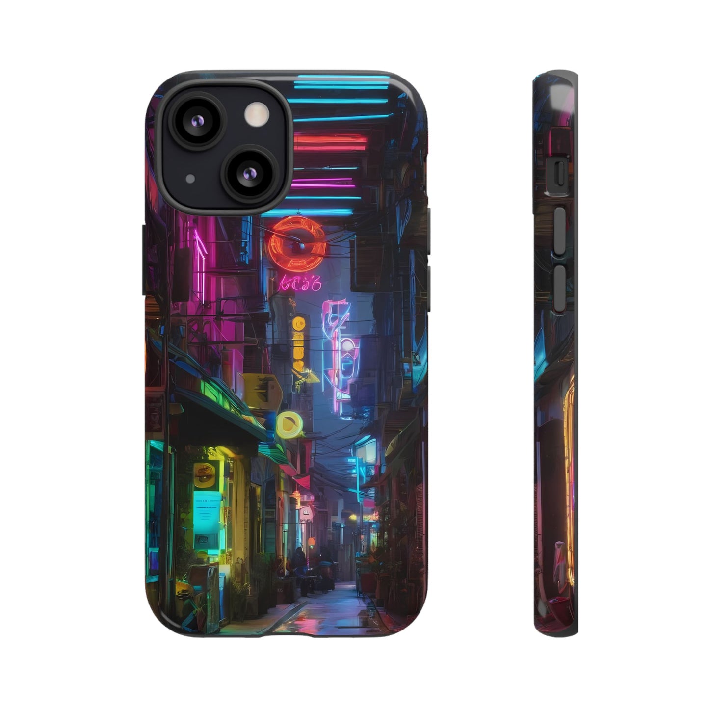 Electric Neon Phone Case for iPhone 8–16 Pro Max, iPhone 8 Plus–13 Mini, iPhone XS–XS Max, iPhone 11–14 Pro Max - Designed by Thalia