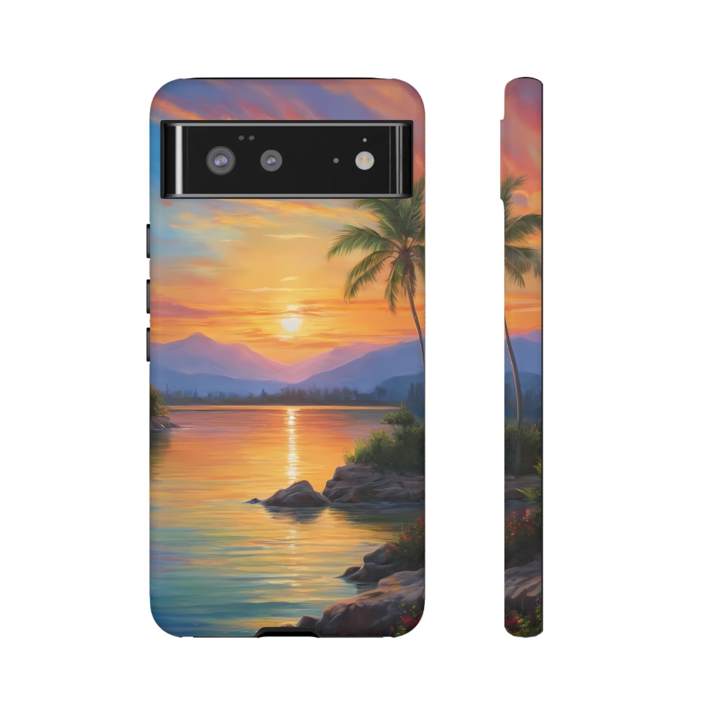 Sunset Serenade Phone Case for iPhone 8–16 Pro Max, Pixel 5–8 Pro, Galaxy S10–S24 Ultra - Designed by Thalia