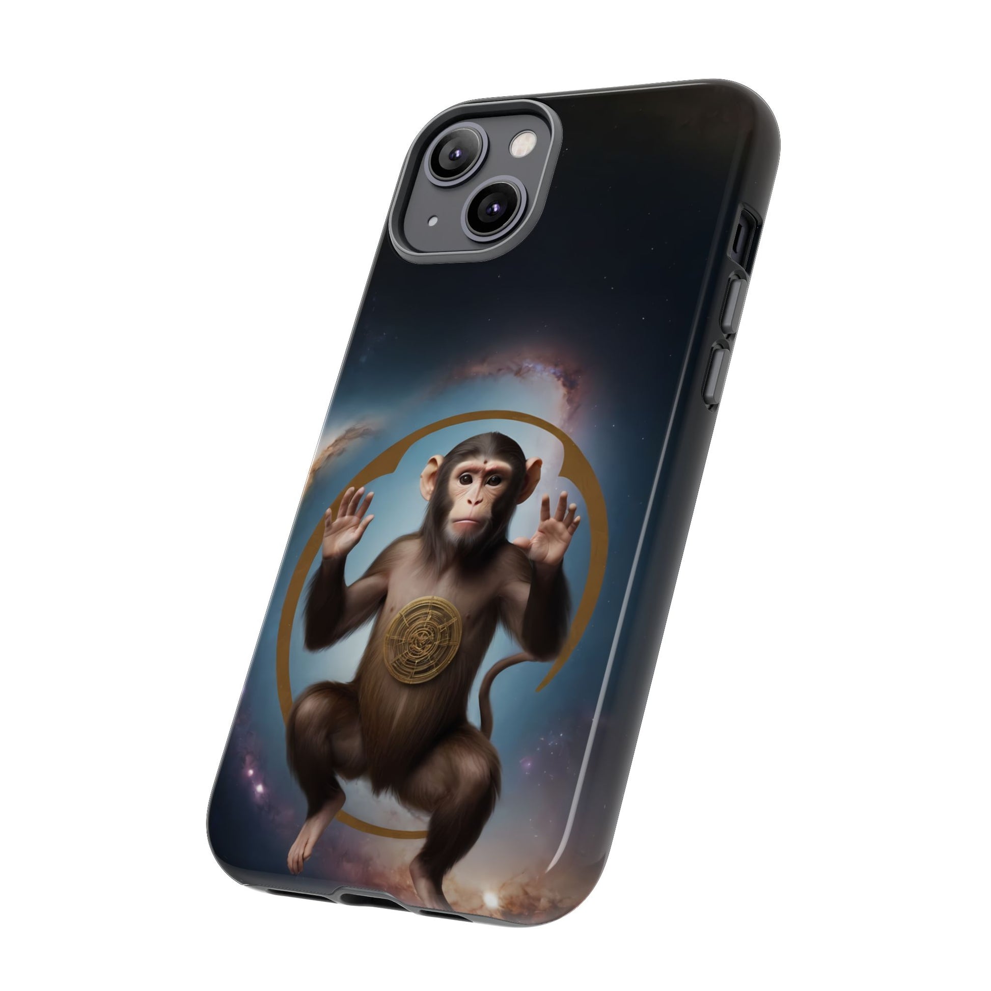 Chinese Zodiac Monkey Custom Phone Case for iPhone 8–16 Pro Max, Pixel 5–8 Pro, Galaxy S10–S24 Ultra - Designed by Thalia