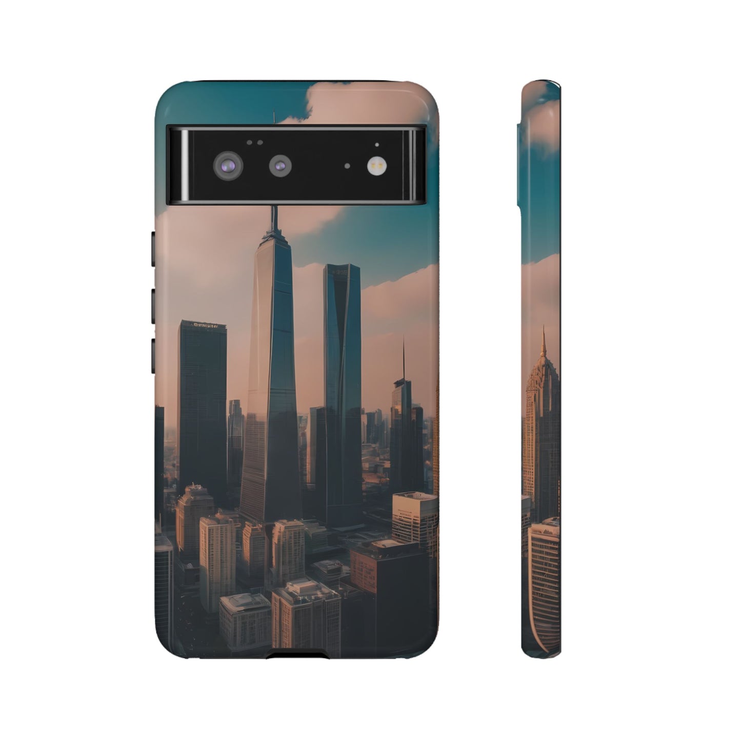 City Skylines Phone Case for Google Pixel 8 Pro, Pixel 8, Pixel 7, Pixel 6 Pro, Pixel 6, Pixel 5 5G - Designed by Thalia