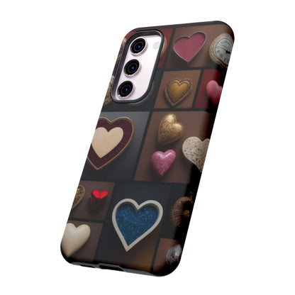 Love Button Phone Case for iPhone 8–16 Pro Max, Pixel 5–8 Pro, Galaxy S10–S24 Ultra - Designed by Thalia