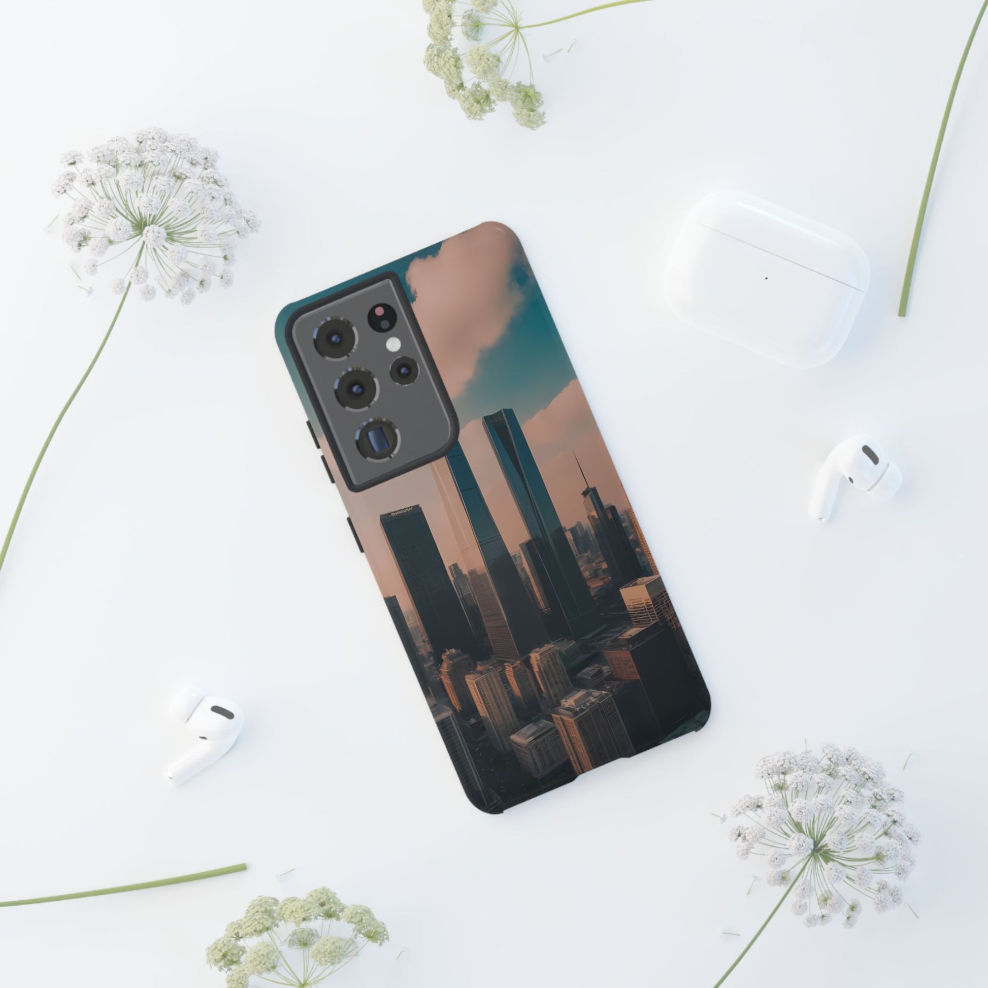 City Skylines Custom Phone Case for Samsung Galaxy S10–S10 Plus, S20–S20 Ultra, S21, S22, S23, S24 Ultra - Designed by Thalia