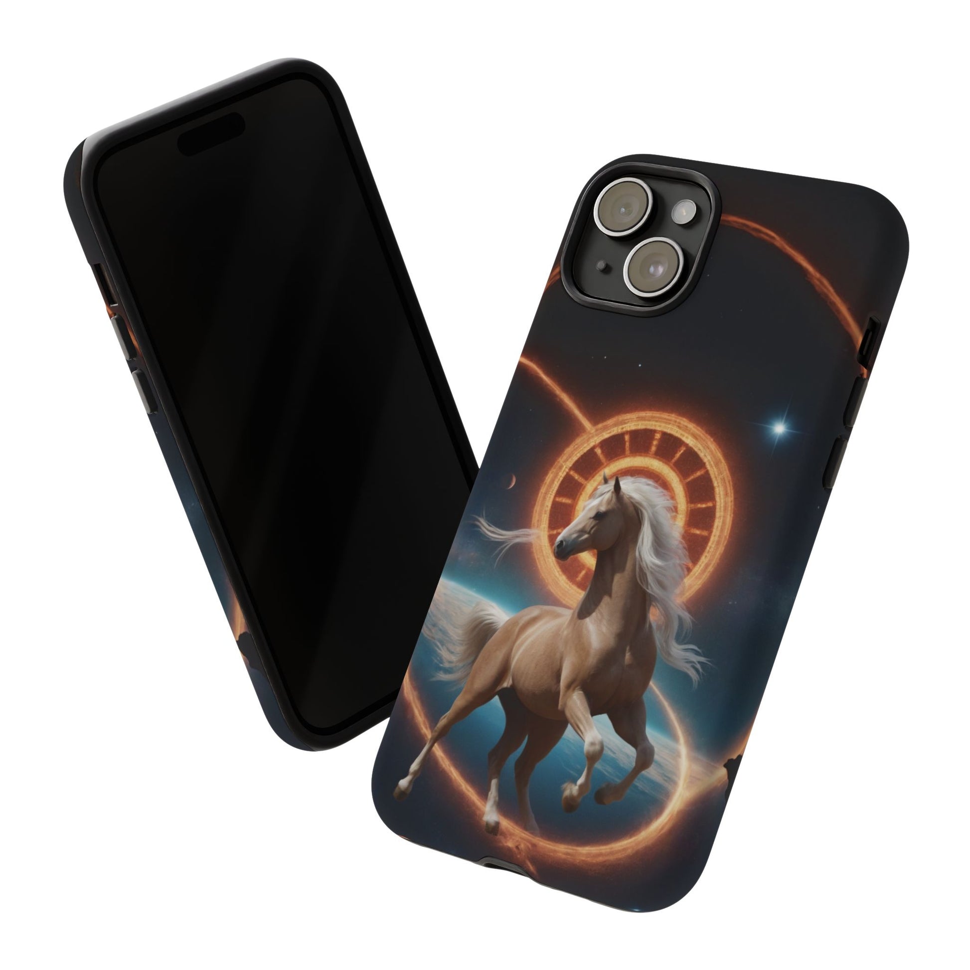 Chinese Zodiac Horse Phone Case for iPhone 8–16 Pro Max, iPhone 8 Plus–13 Mini, iPhone XS–XS Max, iPhone 11–14 Pro Max - Designed by Thalia