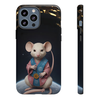 Chinese Zodiac Rat Phone Case for iPhone 8–16 Pro Max, iPhone 8 Plus–13 Mini, iPhone XS–XS Max, iPhone 11–14 Pro Max - Designed by Thalia