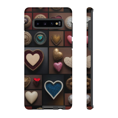 Love Button Custom Phone Case for Samsung Galaxy S10–S10 Plus, S20–S20 Ultra, S21, S22, S23, S24 Ultra - Designed by Thalia