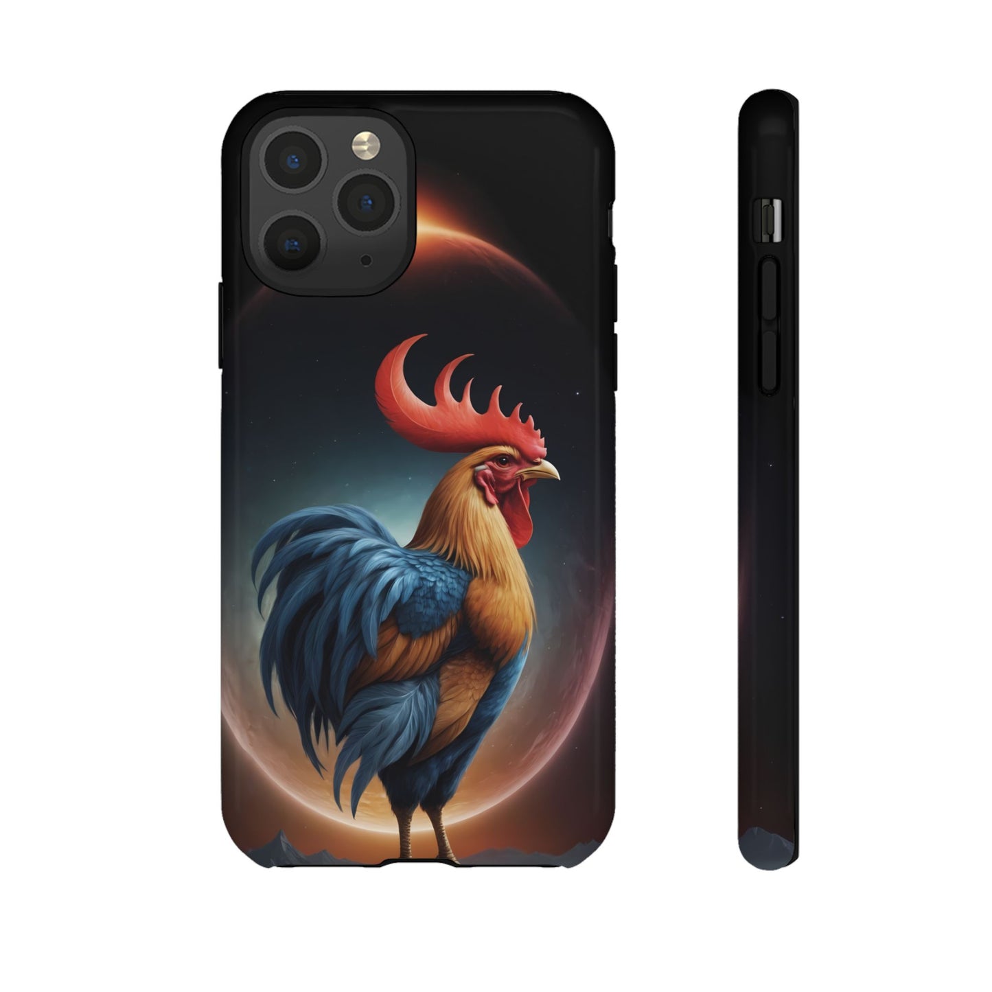 Chinese Zodiac Rooster Custom Phone Case for iPhone 8–16 Pro Max, Pixel 5–8 Pro, Galaxy S10–S24 Ultra - Designed by Thalia