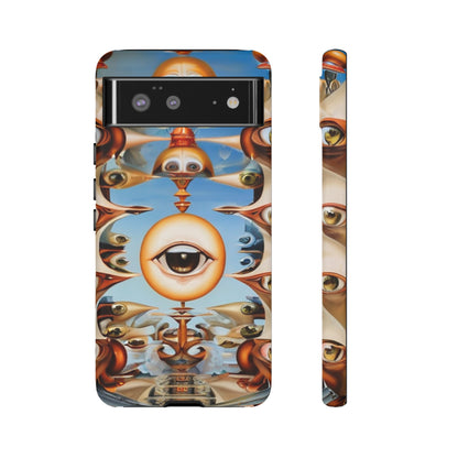 Surreal Suspect Phone Case for iPhone 8–16 Pro Max, Pixel 5–8 Pro, Galaxy S10–S24 Ultra - Designed by Thalia