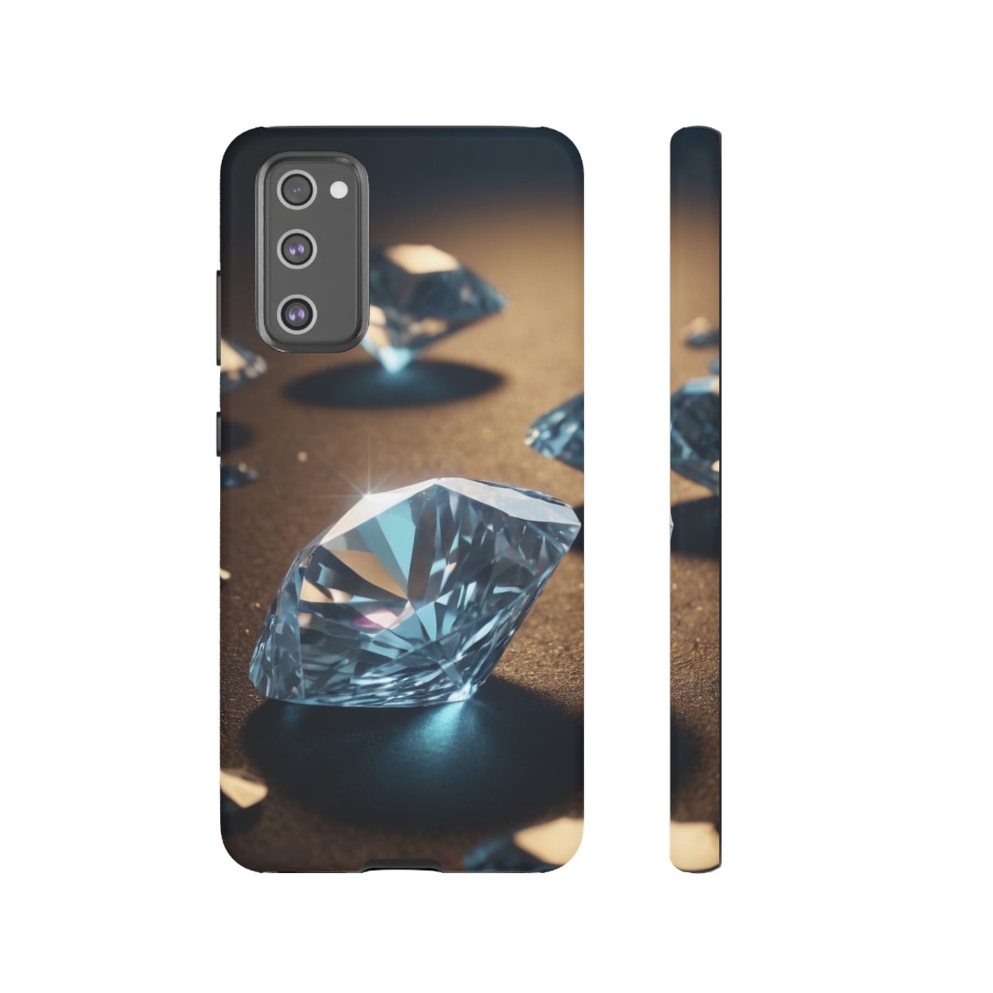 Raining Diamonds Custom Phone Case for Samsung Galaxy S10–S10 Plus, S20–S20 Ultra, S21, S22, S23, S24 Ultra - Designed by Thalia