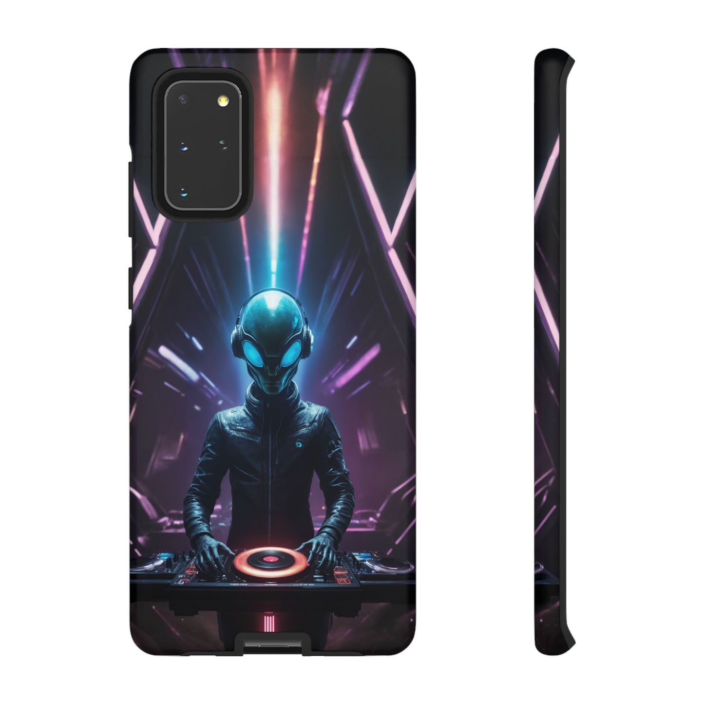 Alien DJ Phone Case for iPhone 8–16 Pro Max, Pixel 5–8 Pro, Galaxy S10–S24 Ultra - Designed by Thalia