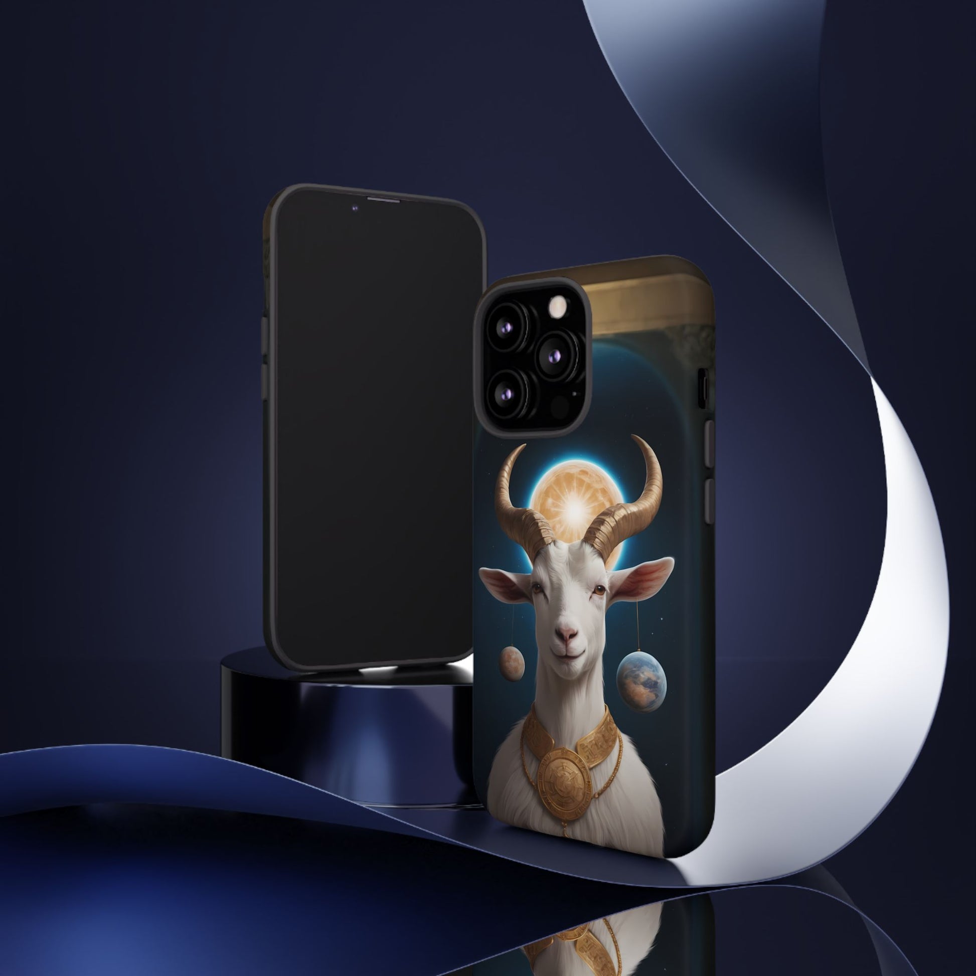 Chinese Zodiac Goat Phone Case for iPhone 8–16 Pro Max, iPhone 8 Plus–13 Mini, iPhone XS–XS Max, iPhone 11–14 Pro Max - Designed by Thalia