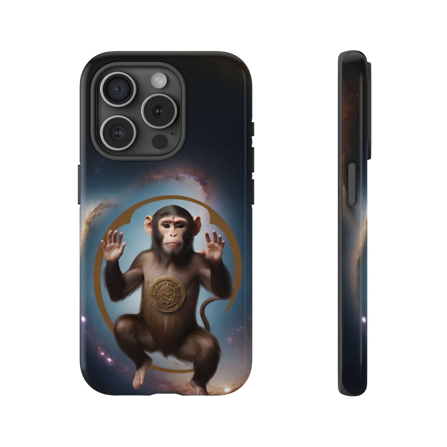 Chinese Zodiac Monkey Phone Case for iPhone 8–16 Pro Max, iPhone 8 Plus–13 Mini, iPhone XS–XS Max, iPhone 11–14 Pro Max - Designed by Thalia