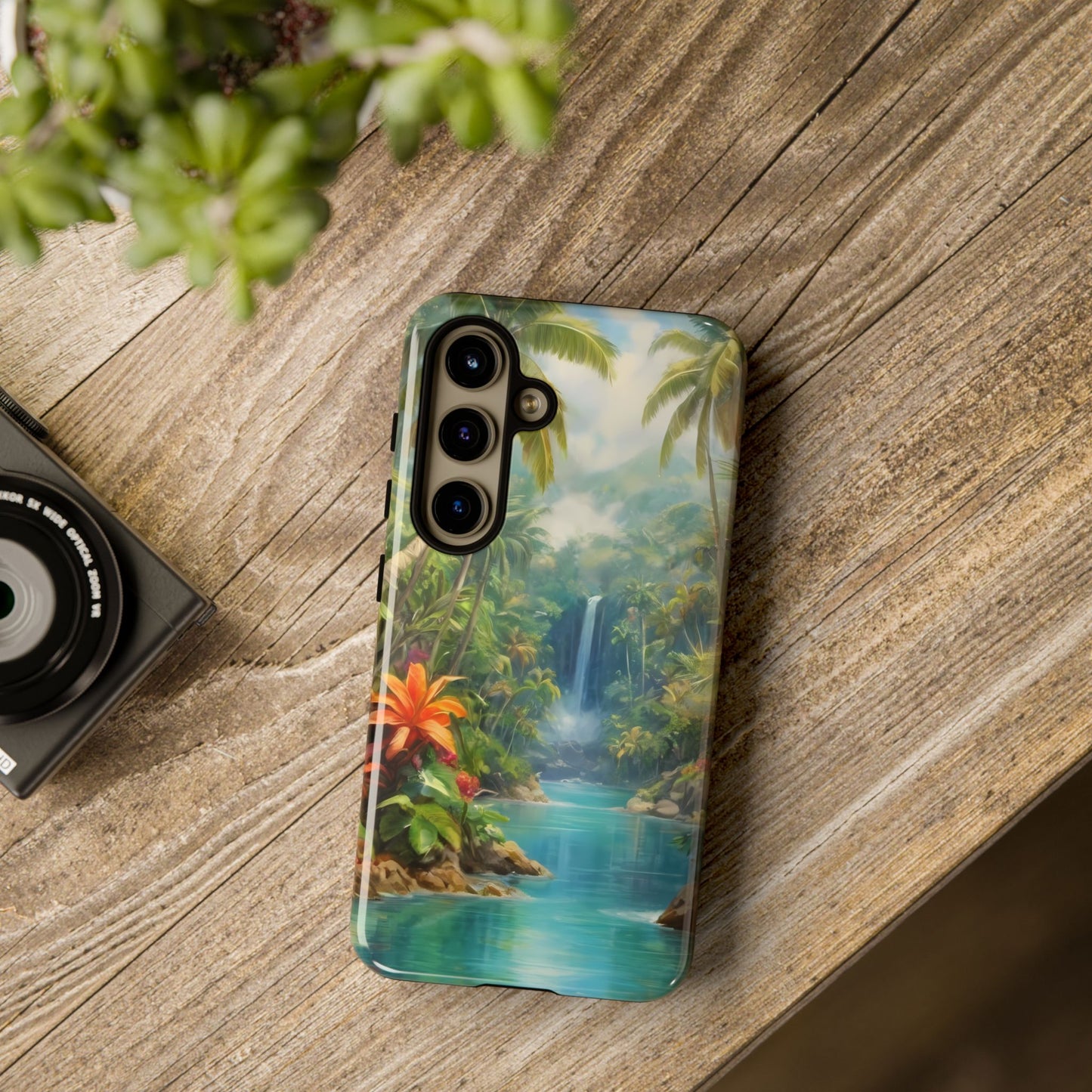 Tropical Paradise Phone Case for iPhone 8–16 Pro Max, Pixel 5–8 Pro, Galaxy S10–S24 Ultra - Designed by Thalia