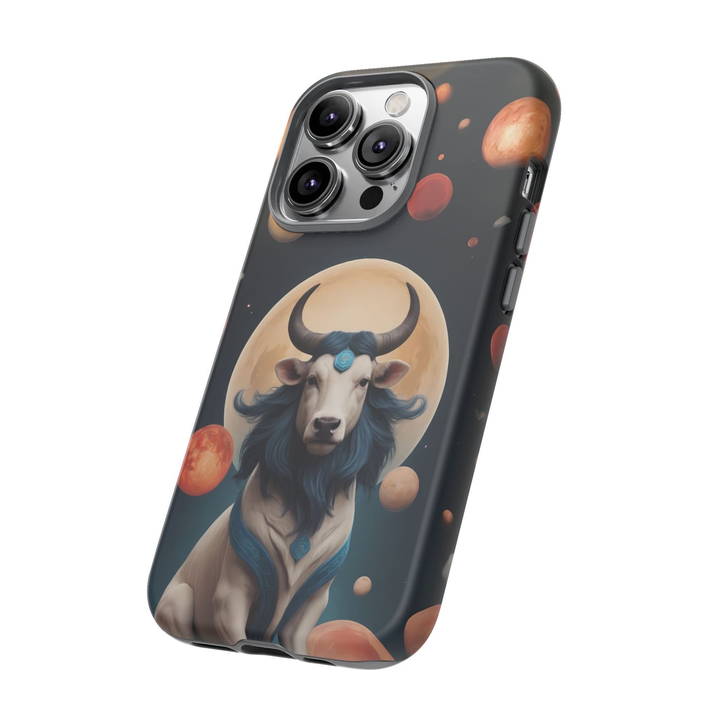 Chinese Zodiac Ox Phone Case for iPhone 8–16 Pro Max, iPhone 8 Plus–13 Mini, iPhone XS–XS Max, iPhone 11–14 Pro Max - Designed by Thalia