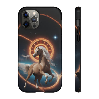 Chinese Zodiac Horse Custom Phone Case for iPhone 8–16 Pro Max, Pixel 5–8 Pro, Galaxy S10–S24 Ultra - Designed by Thalia