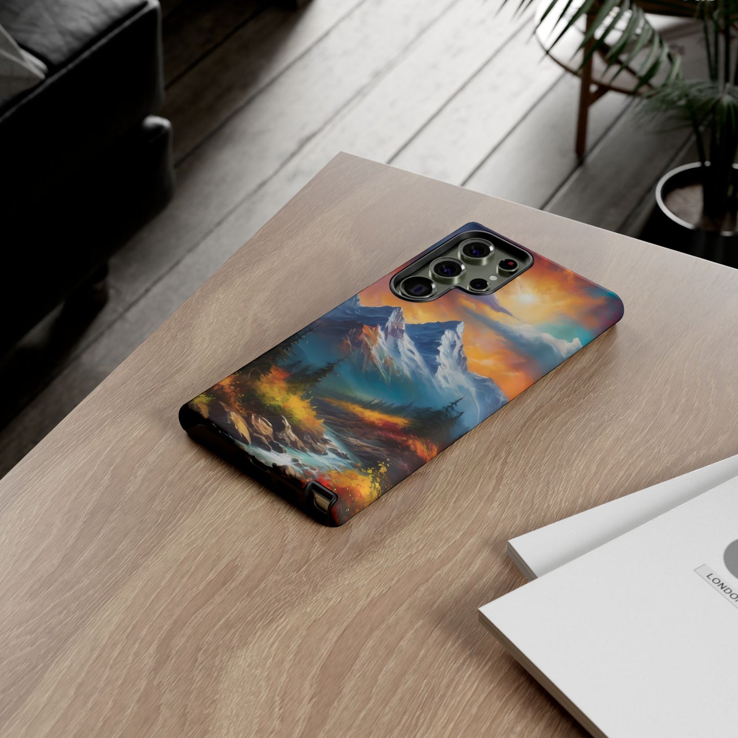 Mystic Mountains Phone Case for iPhone 8–16 Pro Max, Pixel 5–8 Pro, Galaxy S10–S24 Ultra - Designed by Thalia