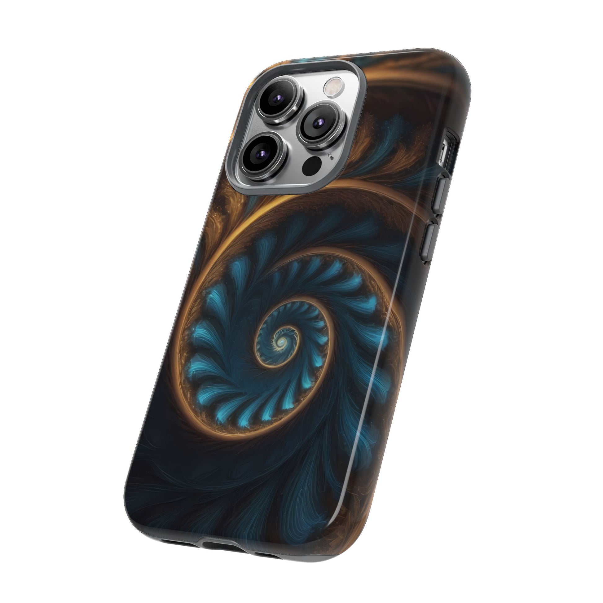 3D Fractal Phone Case for iPhone 8–16 Pro Max, Pixel 5–8 Pro, Galaxy S10–S24 Ultra - Designed by Thalia