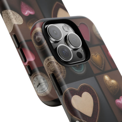 Love Button Phone Case for iPhone 8–16 Pro Max, iPhone 8 Plus–13 Mini, iPhone XS–XS Max, iPhone 11–14 Pro Max - Designed by Thalia