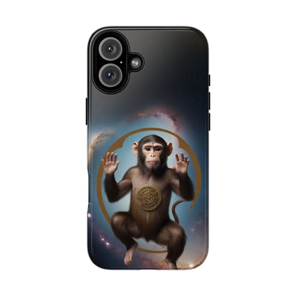 Chinese Zodiac Monkey Phone Case for iPhone 8–16 Pro Max, iPhone 8 Plus–13 Mini, iPhone XS–XS Max, iPhone 11–14 Pro Max - Designed by Thalia